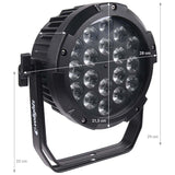 Evolights Glaze PAR IP65 LED-spot – RGBW