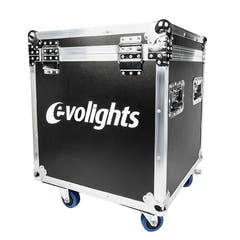 Flightcase 2 x Evolights Lumeno -laitteelle