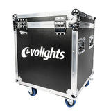 Flightcase 2 x Evolights Lumeno -laitteelle