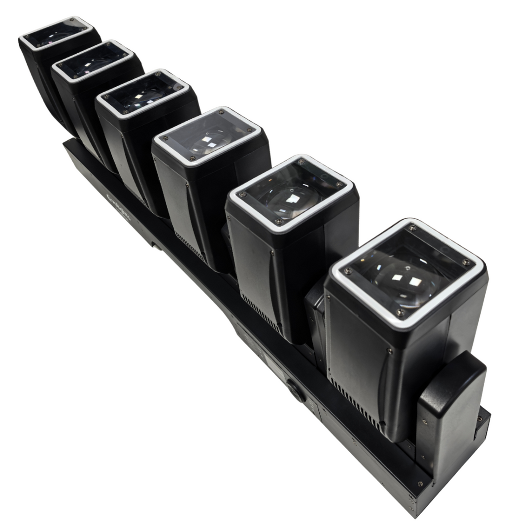 Evolights 6 Cannon -liikkuva valopalkki 6x60W RGBW