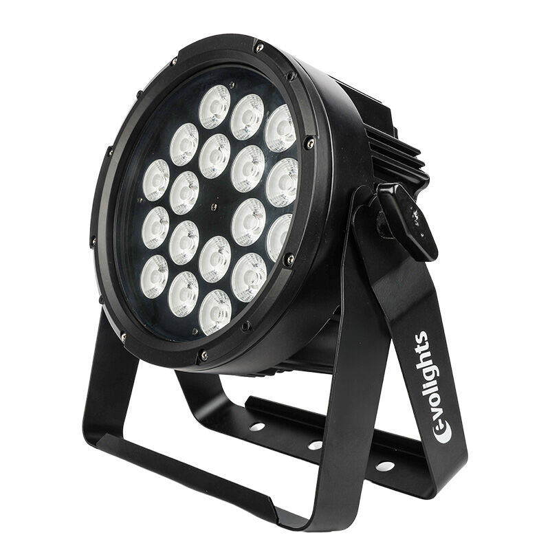 Evolights Glacier 18 LED PAR IP65 – 18x12W RGBWA-UV
