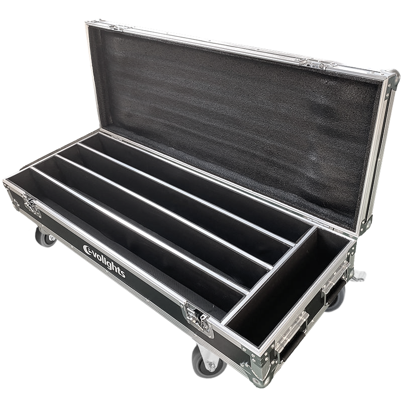 Flightcase 4 x Evolights Glaze Bar -tuotteelle