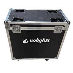 flightcase 2 x Evolights Lumen 7 Ring -laitteelle
