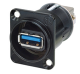 Neutrik NAUSB3 USB 3.0 -alustaliitin (musta)