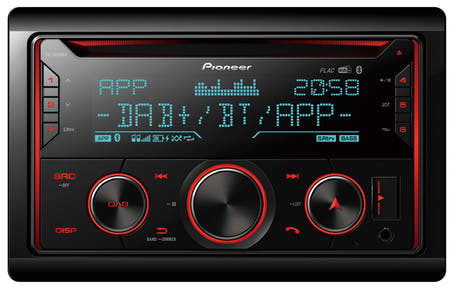 Pioneer FH-S820DAB 2-DIN Autostereo m. DAB ja Bluetooth