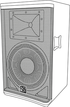 BST SA15DSP - Aktiv PA Højttaler (600W, 15")