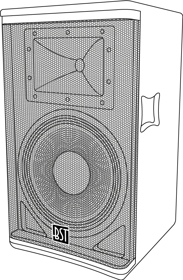 BST SA15DSP - Aktiv PA Højttaler (600W, 15")