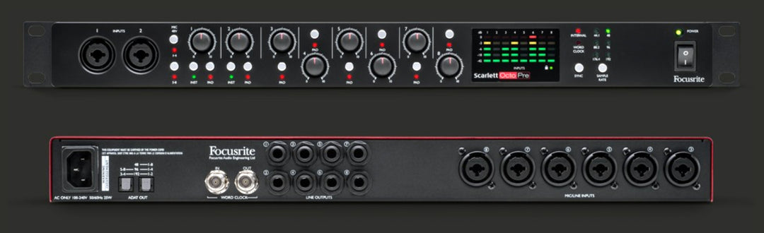 Focusrite Scarlett Octopre Mikrotonit Preamp