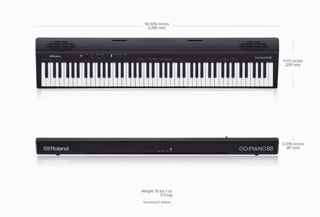 Roland GO:PIANO88PX Kosketinsoittimet (Musta)