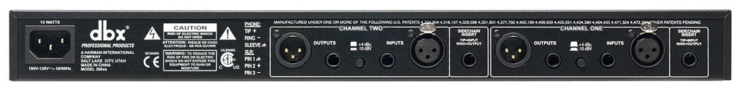 DBX 266XS 2-kanavainen Kompressori/Gate