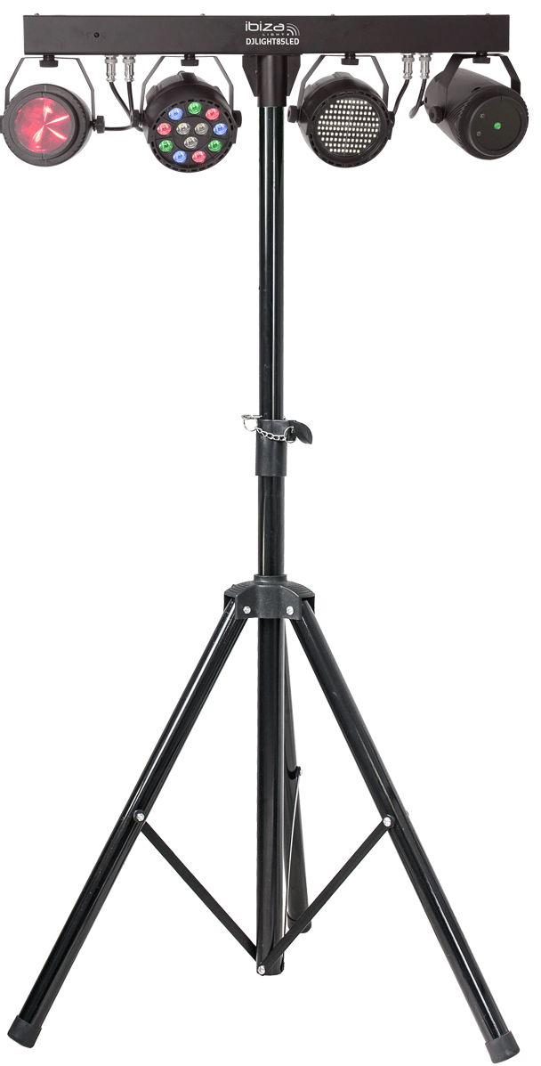 Ibiza LED-valopalkki Moonflower, Laser ja Strobe