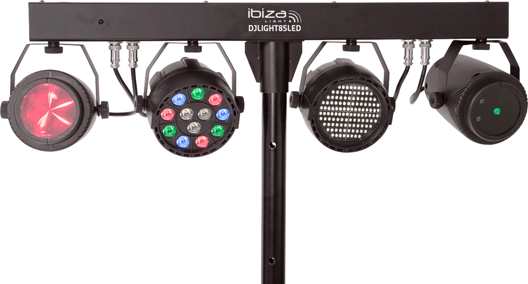 Ibiza LED-valopalkki Moonflower, Laser ja Strobe