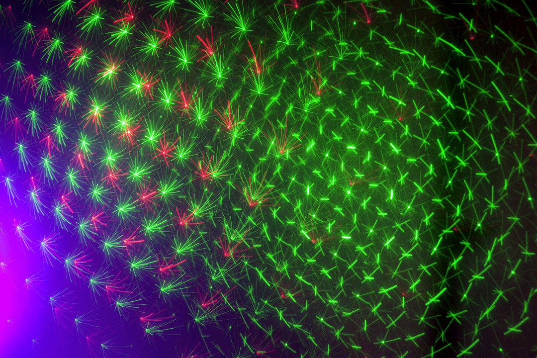 Ibiza LED-valopalkki Moonflower, Laser ja Strobe