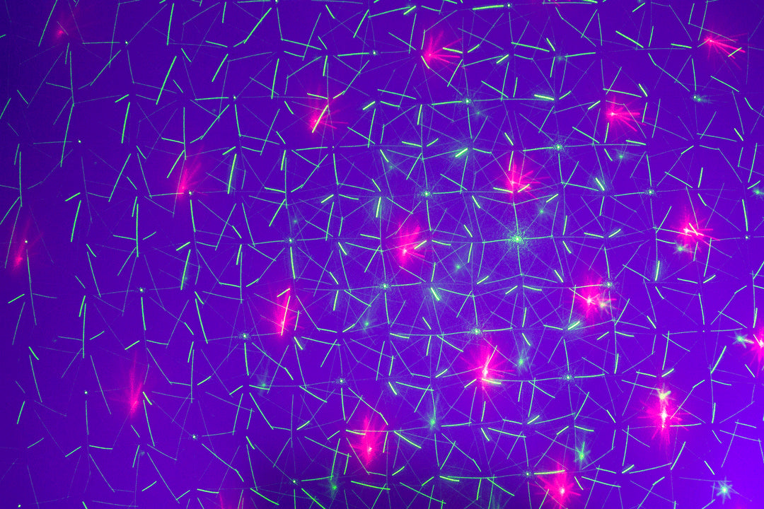 Ibiza LED-valopalkki Moonflower, Laser ja Strobe