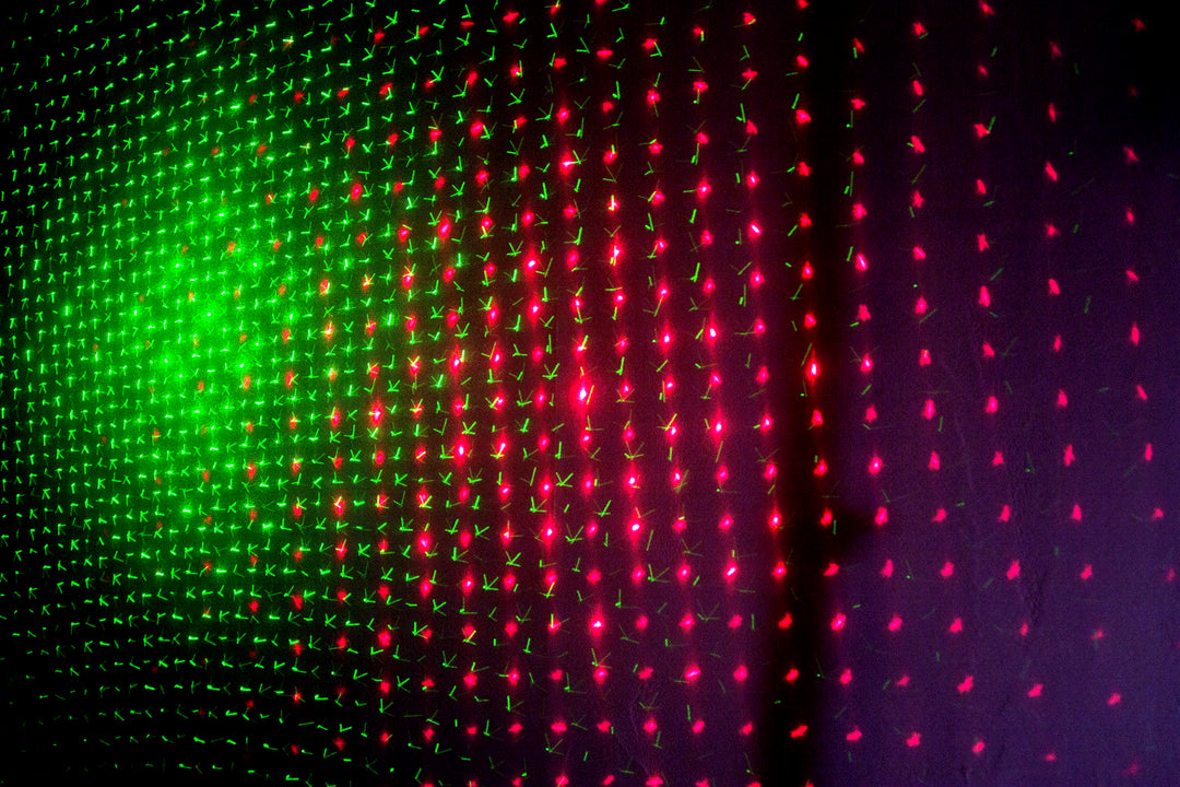 Ibiza LED-valopalkki Moonflower, Laser ja Strobe
