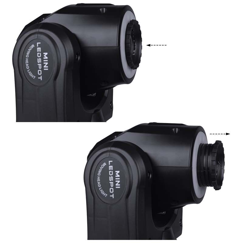 LIGHT4ME 30 SPOT RING kannettava pieni moving head LED