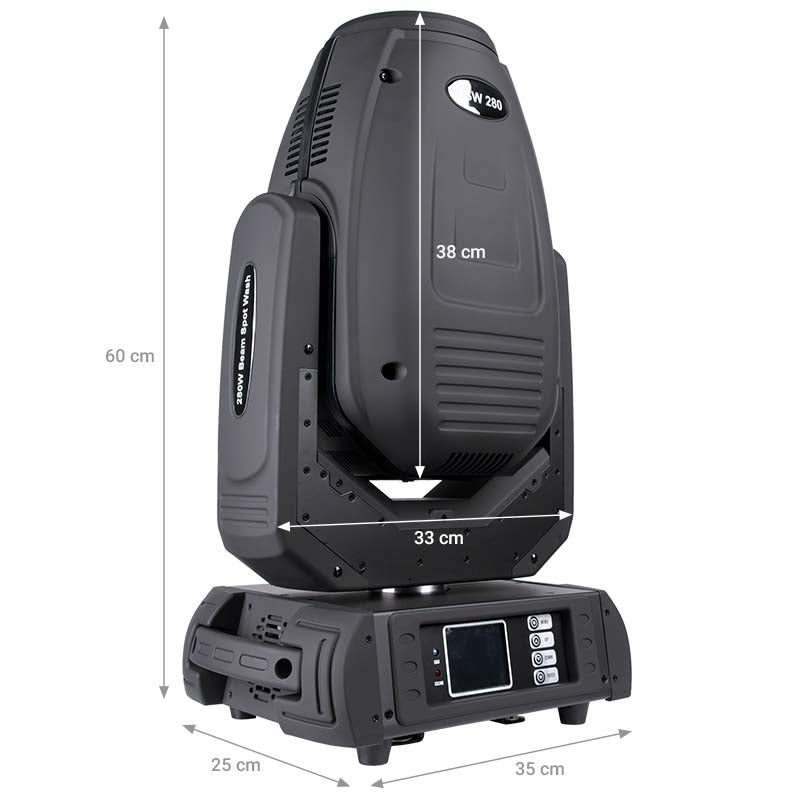 LIGHT4ME BSW 280 moving head beam spot wash -hybridipurkauslamppu