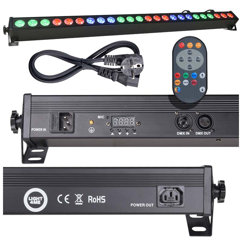 LIGHT4ME DECO BAR 24 RGB IR LED-bar + kaukosäädin