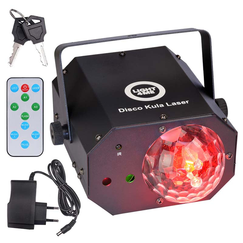 LIGHT4ME DISCO BALL LASERlys moniefekti LED