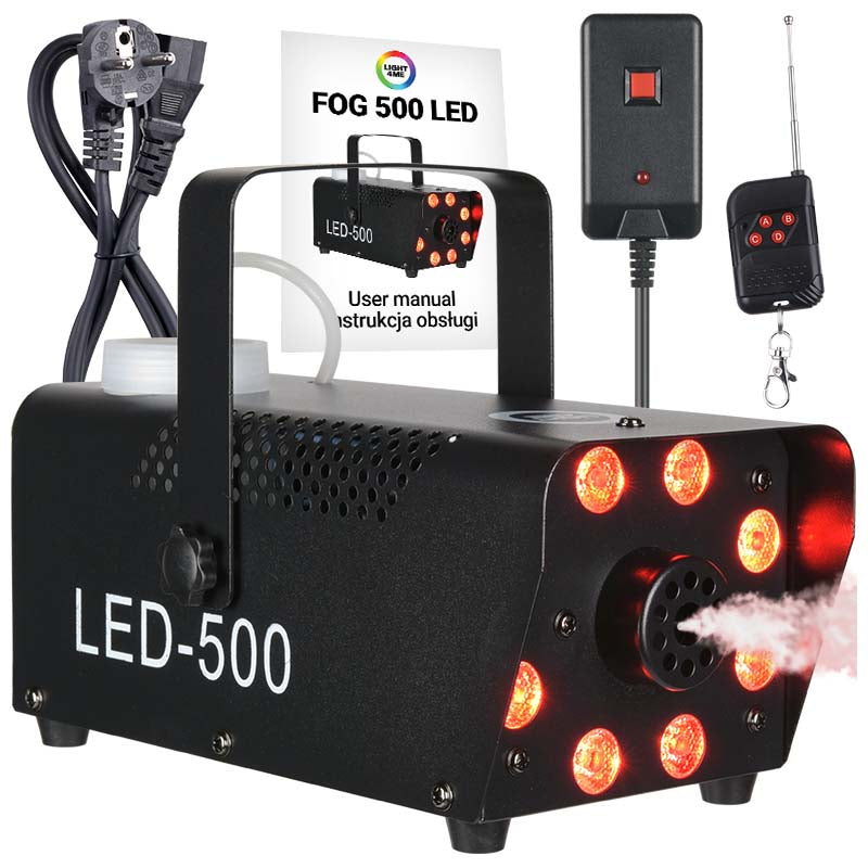 Light4Me Fog 500 LED Fog Machine 500W RGB LED-valolla