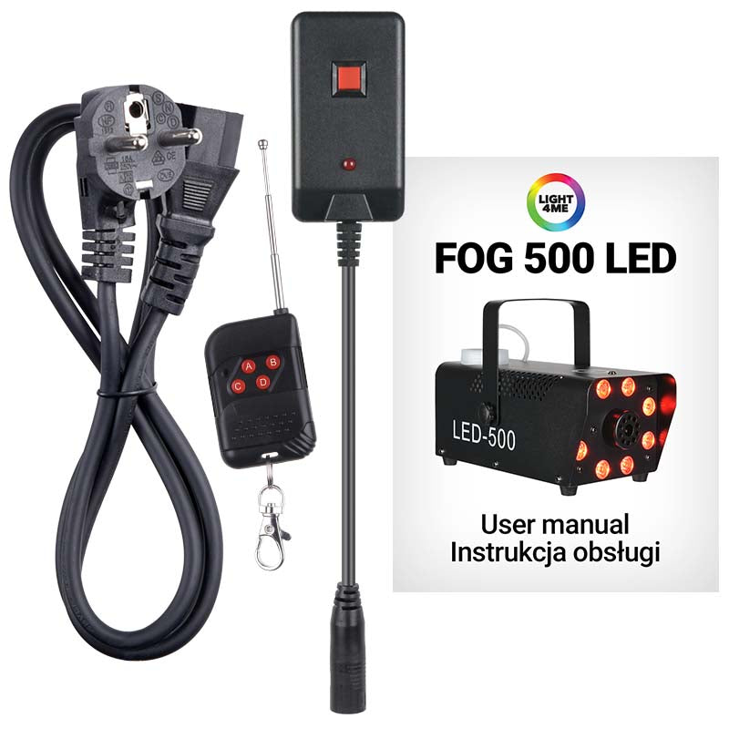 Light4Me Fog 500 LED Fog Machine 500W RGB LED-valolla