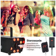 Light4Me Fog 500 LED Fog Machine 500W RGB LED-valolla
