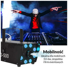 Light4Me Fog 500 LED Fog Machine 500W RGB LED-valolla