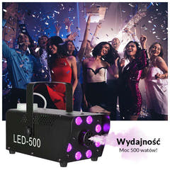 Light4Me Fog 500 LED Fog Machine 500W RGB LED-valolla