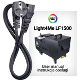 LIGHT4ME LF1500 ultrasooninen kone paksulle savulle + kaukosäädin