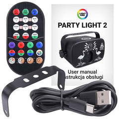 LIGHT4ME PARTY LIGHT 2 LED-Effect discobelysning
