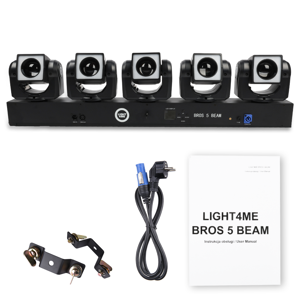 LIGHT4ME BROS 5 BEAM LED-effekt 5x moving head