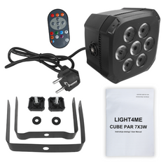 Light4Me Cube PAR 7x3W RGB LED PAR-spotti