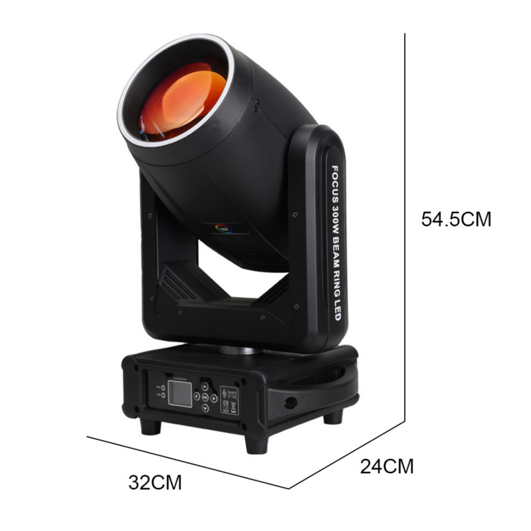 LIGHT4ME FOCUS 300W BEAM RING LED liikkuvat päät