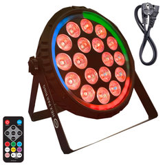 Light4Me Hex PAR -rengas 18x6W RGBWA-UV