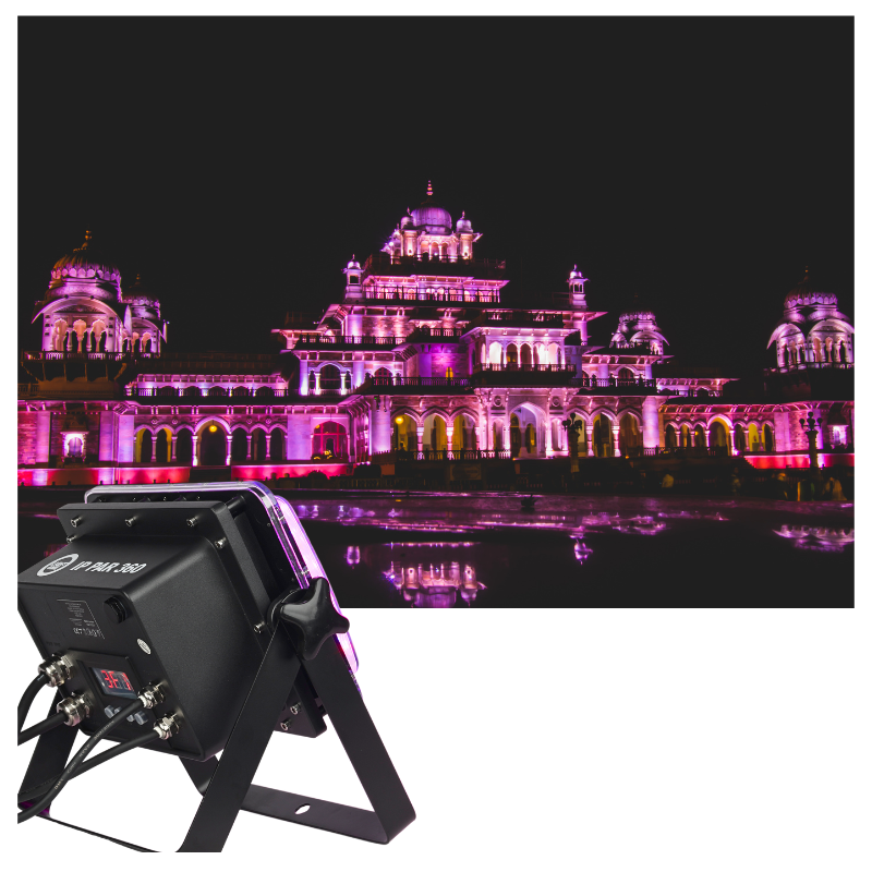 LIGHT4ME IP PAR 360 kohtausvalaisin lyseffekt