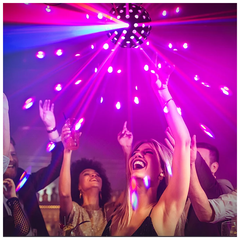 Light4Me LED-pallo 5x18W RGBWA-UV