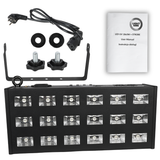 LIGHT4ME LED UV 18x3W kohdevalo + strobe DMX