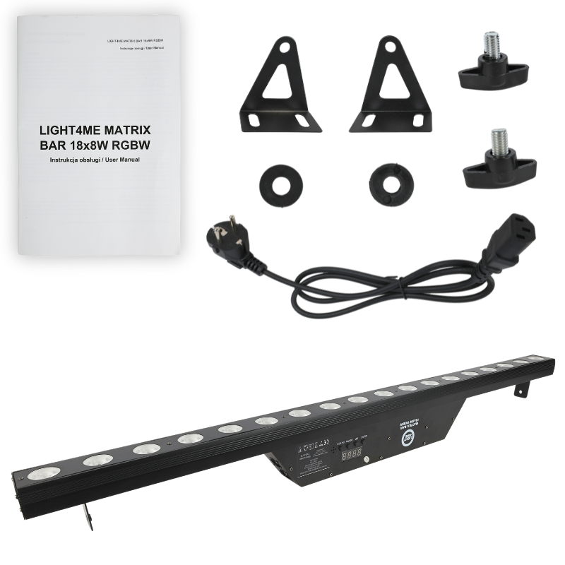 Light4Me Matrix Bar 18x8W RGBW LED-valaistuspalkki
