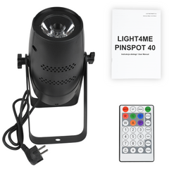 Light4Me Pinspot-valo 40 Watt RGBW