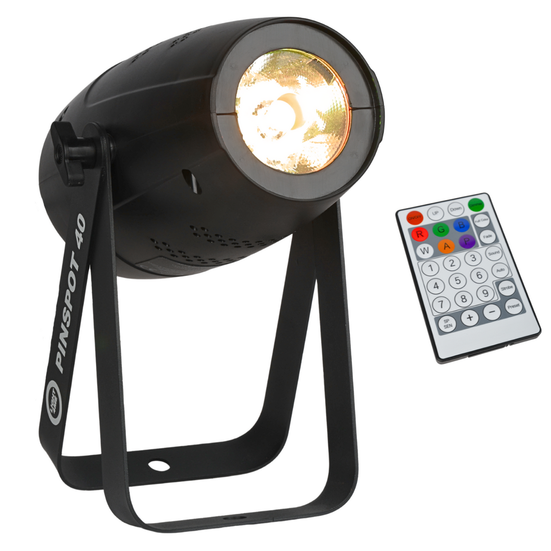 Light4Me Pinspot-valo 40 Watt RGBW