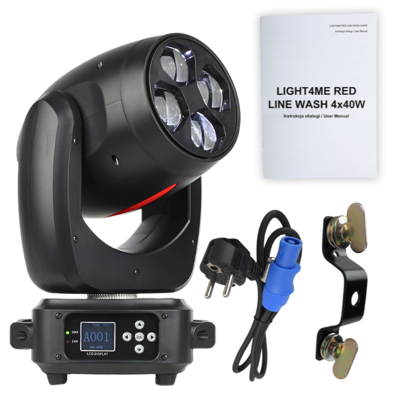 LIGHT4ME RED LINE WASH 4x40W LED movinghead