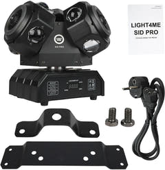 LIGHT4ME SID PRO 5-i-1 bevægelig multieffektlampe -> LIGHT4ME SID PRO 5-i-1 liikkuva moniefektilamppu