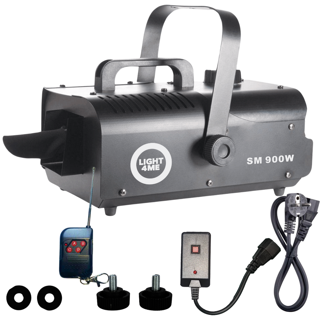 LIGHT4ME SM 900W savukone kaukosäätimellä, musta