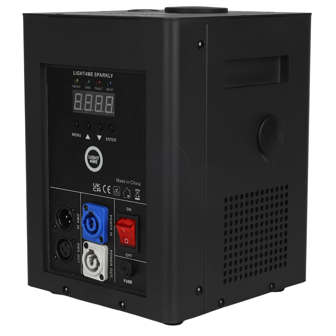 Light4Me SPARKLY Cold Spark Machine 600W DMX langattomalla kaukosäätimellä