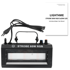 LIGHT4ME STROBE 60W RGB strobe valotehoste