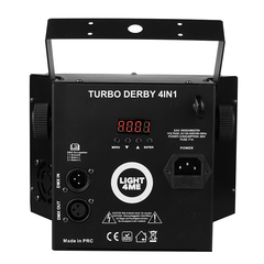 Light4Me Turbo Derby 4-in-1 – RGBW, UV, strobe & laser