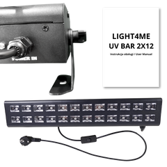 LIGHT4ME UV BAR 2X12 - valotehostenauha sc