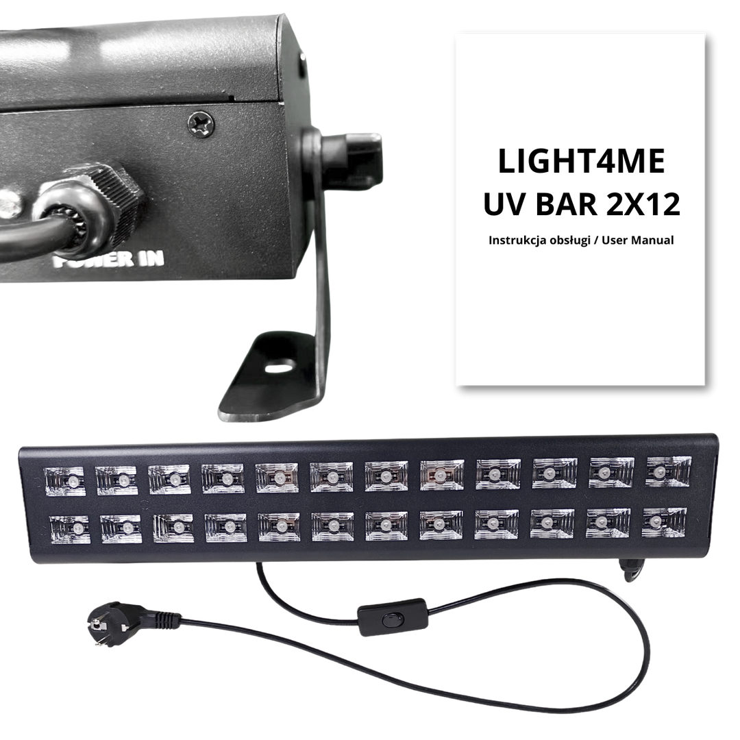 LIGHT4ME UV BAR 2X12 - valotehostenauha sc