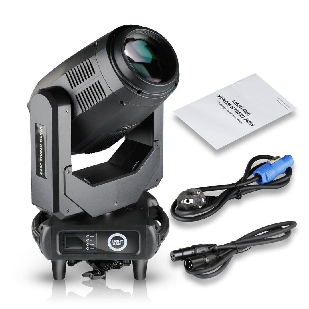LIGHT4ME VENOM HYBRID 280W hybridiliikkuva pää