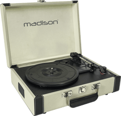 Madison Vintage Levysoitin Bluetoothilla (Kermanvärinen)